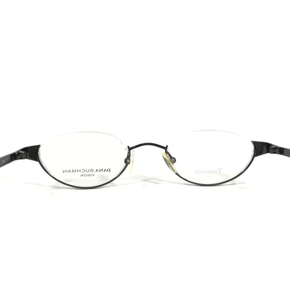 Dana Buchman Eyeglasses Frames Eloise GM Gray Round Half Rim 47-21-145